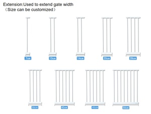 Barrière Rétractable pour <span class=keywords><strong>Chien</strong></span> en Métal et ABS de Haute Qualité, Style Moderne, Pliable, Garde-corps pour Animaux, Motif Animalier Solide, Barrière de Sécurité pour Bébé - Product Image 4
