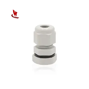 Top Supplier M Type Nylon Cable Gland M12 Grey Black Waterproof Plastic Electrical Connector