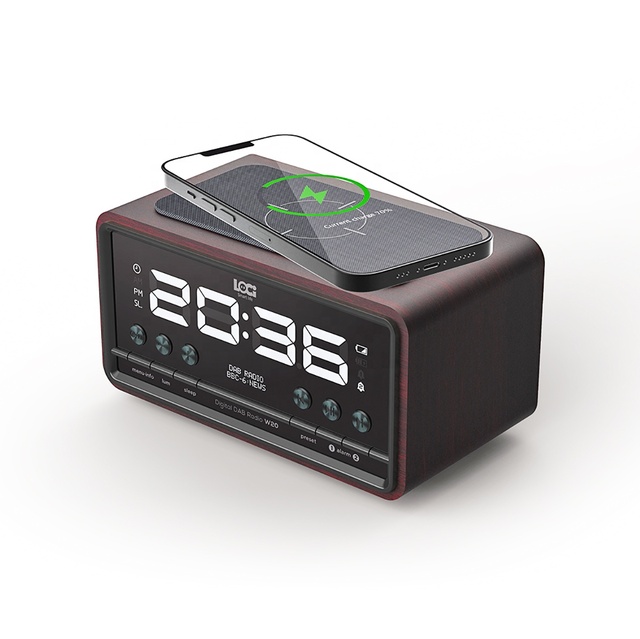 Wireless Charging DAB Radio Alarm Clock FM Radio