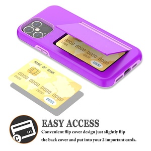 de la tarjeta de crédito Slot Smartphone teléfono celular cubre <span class=keywords><strong>para</strong></span> iPhone 12 12pro 12pro max 11 11pro. Caso de la piel - Product Image 3