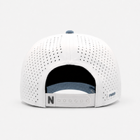 Casquette de golf sportive bicolore en nylon OEM, avec ventilation découpée au laser, légère, séchage rapide, motif Argyle, pour sports de plein air, vente en gros