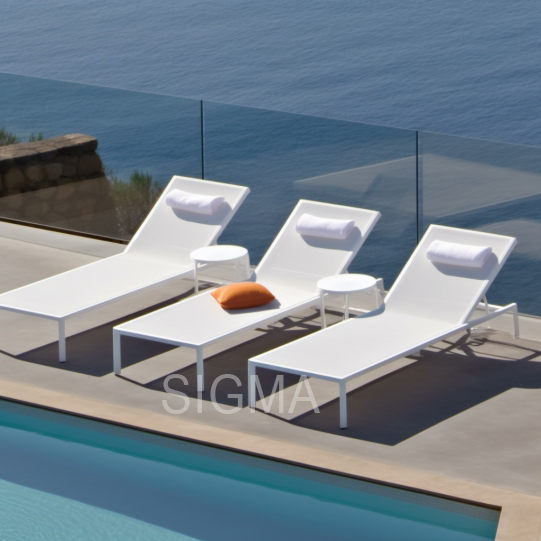 Modern Outdoor Furniture Aluminum frame chair Bar stool