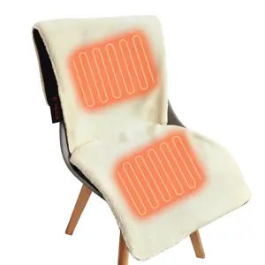 Smart Electric Heated Seat Pad 3 Heat Levels for Chair Sofa Couch Camping Traveling Soft Machine Washable Heating Cushion