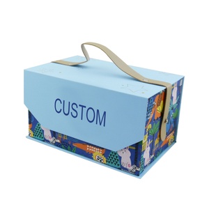 Luxury High Quality Custom Candy Packaging <b>Magnetic</b> <b>Gift</b> <b>Box</b> With Leather Handle - Product Image 1