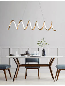 หรูหราแนวนอนห้องนั่งเล่น2022โพสต์ใหม่ที่ทันสมัยโคมระย้าในร่มรับประทานอาหารเชิงพาณิชย์เชิงเส้นออกแบบนำแสงจี้ที่ทันสมัย - Product Image 2