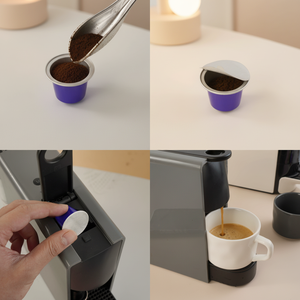 Cápsula de Café Vacía Reutilizable y Desechable de Grado Alimenticio Compatible con Cafeteras <span class=keywords><strong>Nespresso</strong></span> - Product Image 3
