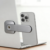 Support extensible en alliage d'aluminium Yuzhou pour téléphone, support magnétique pour ordinateur portable, support de téléphone 360° °   Support latéral rotatif et pliable pour ordinateur portable