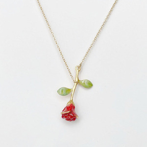 Collar de moda "La rosa <span class=keywords><strong>del</strong></span> Principito" <span class=keywords><strong>Serie</strong></span> de pulsera de rosas pintada a mano Collar de diseño retro de lujo para mujer al por mayor - Product Image 5