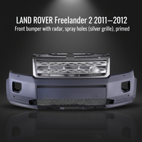 LR025836-B/034184 Ensemble de pare-chocs avant ABS/PP+EPDM-20 avec radar, trous de pulvérisation apprêtés pour LAND ROVER Freelander 2 2011-2012