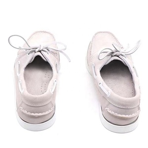 Chaussures plates en daim gris à <span class=keywords><strong>plateforme</strong></span>, style <span class=keywords><strong>mocassin</strong></span>, confortables, à lacets, pour <span class=keywords><strong>homme</strong></span>, femme et enfant, printemps - Product Image 3