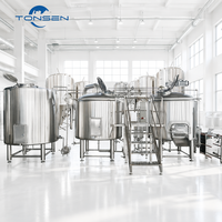 Équipement de brassage de bière en acier inoxydable de 10 000 L, projet clé en main pour grande brasserie