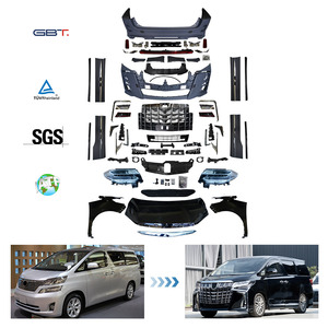 GBT Factory 2019 <span class=keywords><strong>Alphard</strong></span> anh30 Modèle vellfire <span class=keywords><strong>anh20</strong></span> Kit carrosserie pour Toyota Vellfire 2008-2014 Upgrade Bodykit Bumper Headlight - Product Image 1