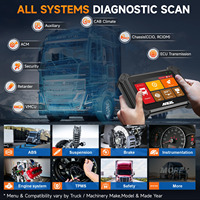 Scanner professionnel pour camions lourds avec codage ECU avancé et diagnostic complet du système pour véhicules commerciaux 12V/24V - V6 HD
