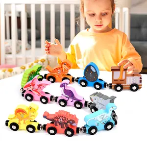 Nhà Máy Trực Tiếp Bằng Gỗ Từ Khủng Long Train Set Mầm Non Hoạt Động Học Tập Giáo Dục Montessori Đồ Chơi Cho Trẻ Em