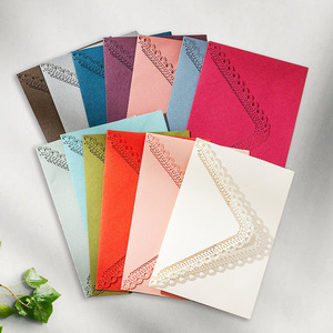 New Design Cotton Linen Lace <b>Envelope</b> Paper Bag Custom Logo <b>Envelope</b> - Product Image 1