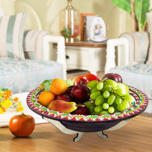 LS New 5D DIY <span class=keywords><strong>Diamond</strong></span> <span class=keywords><strong>Painting</strong></span> Kits de rangement en bois Multi-Functional Printed Fruit Candy Plate for Dining-Table Decoration - Product Image 1