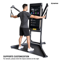 Machine de fitness tout-en-un à résistance électromagnétique Strongway Commercial Smart Home Gym, noire, pour musculation