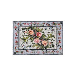 Alfombra Rectangular para Sala de Estar, Diseño Floral, Poliéster, Antideslizante, Lavable, 24DFR0034 - Product Image 2