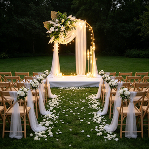 Bestseller Wedding Arch Backdrop Floral <b>Set</b> for Luxury Wedding Decoration Hotel Banquet Durable Artificial Flowers - Product Image 1