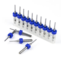 Fresa CNC de 2 filos con dientes de maíz para PCB, broca para electrónica, para aluminio y plástico