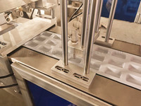 Machine entièrement automatique de conditionnement sous blister de pâte de chocolat et de miel de plaque plate mini machine d'emballage sous blister liquide d'huile d'olive