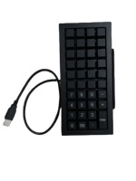 Precio de fábrica, Mini teclado de cajero POS programable de 40 teclas con lector de tarjetas magnéticas KB40 para sistema POS
