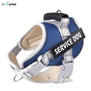 SKYNUO สายรัดสุนัขไนลอนปรับได้, สายรัดหน้าอกสัตว์เลี้ยงกันน้ำระบายอากาศได้ดีเสื้อกั๊กสุนัขอ๊อกฟอร์ดสะท้อนแสง - Product Image 1