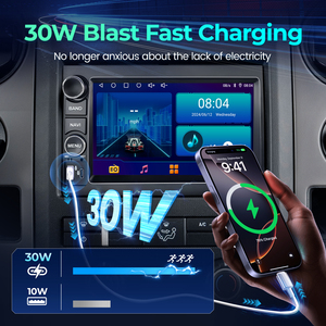 Écran radio <span class=keywords><strong>DVD</strong></span> 7 pouces <span class=keywords><strong>avec</strong></span> charge rapide pour Ford F150 2004-2008, montage sur tableau de bord, CarPlay sans fil, écran tactile IPS, DSP, GPS - Product Image 6