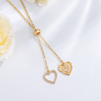 Collar de Lujo de Alta Gama Serie Océano para Mujer, Colgante de Estrella de Mar Dorada de Moda, Diseño Europeo Americano Transfronterizo en Forma de Corazón