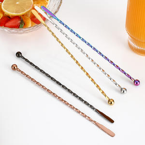 도매 304 스테인리스 스틸 스터링 스틱 칵테일 스틱 바 스터러 밀크티 커피 스터링 스틱 - Product Image 4