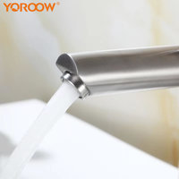 Robinet de lavabo à poignée unique, mitigeur de lavabo d'eau chaude et froide en acier inoxydable 304 mélangeur de lavabo pour la salle de bains