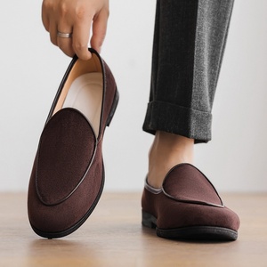 Mocassins à lacets sur le devant grande taille en cuir mat, nouvelle collection automne 2025, chaussures de ville formelles pour homme, chaussures de marié - Product Image 2