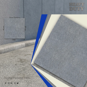 Dalles de parking en porcelaine de qualité AAA, surface pierre, 400x400mm (12mm), antidérapantes, pour extérieur - Product Image 3