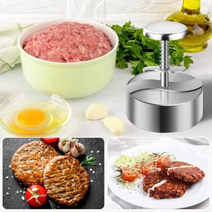 Presse à viande réglable en acier inoxydable 304, écologique, compatible lave-vaisselle, pour smash burger, moule à galettes de viande, pour barbecue - Product Image 6