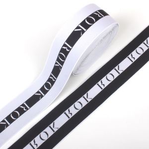 Factory Price Custom Logo Men Boxer Underwear Waist Band Briefs Nylon Polyester Spandex Jacquard <b>Elastic</b> Bands - Product Image 1