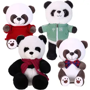 Kids Fluffy Stuffed Animal China Panda Soft Toys Wholesale Cartoon Style Plush Panda For Sale