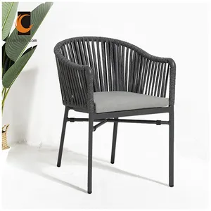 Kaliteli Cafe Modern sandalye otel Cafe Restaurance salonu halat Rattan bahçe sandalyesi Chaises De Jardin