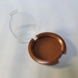 Rõ ràng nhựa Snap-Fit trang điểm nổi bật trường hợp Rỗng trong suốt Bìa Eye Shadow Palette nhỏ gọn mỹ phẩm hộp nhựa - Product Image 5