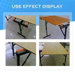 Cadre de convoyeur à rouleaux en caoutchouc à double rangée <span class=keywords><strong>Support</strong></span> de <span class=keywords><strong>scie</strong></span> à table coulissante en acier inoxydable - Product Image 4