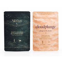 Sachets Mylar Personnalisés à Impression Couleur Intégrale, Film Doux au Toucher, avec Fermeture Velcro Refermable pour Capsules de Sommeil