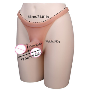 Nuovo Dildo <span class=keywords><strong>a</strong></span> Forma di T in Silicone Morbido Impermeabile per Uomo e Donna, Indossabile con Pantaloni in Pelle, Intimo con Dildo Integrato - Product Image 6