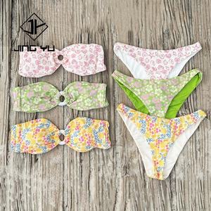 Maillots de bain tendance, bikini pour femmes, vêtements de plage, fabricant, imprimé, deux pièces, maillot de bain en nylon recyclé - Product Image 1