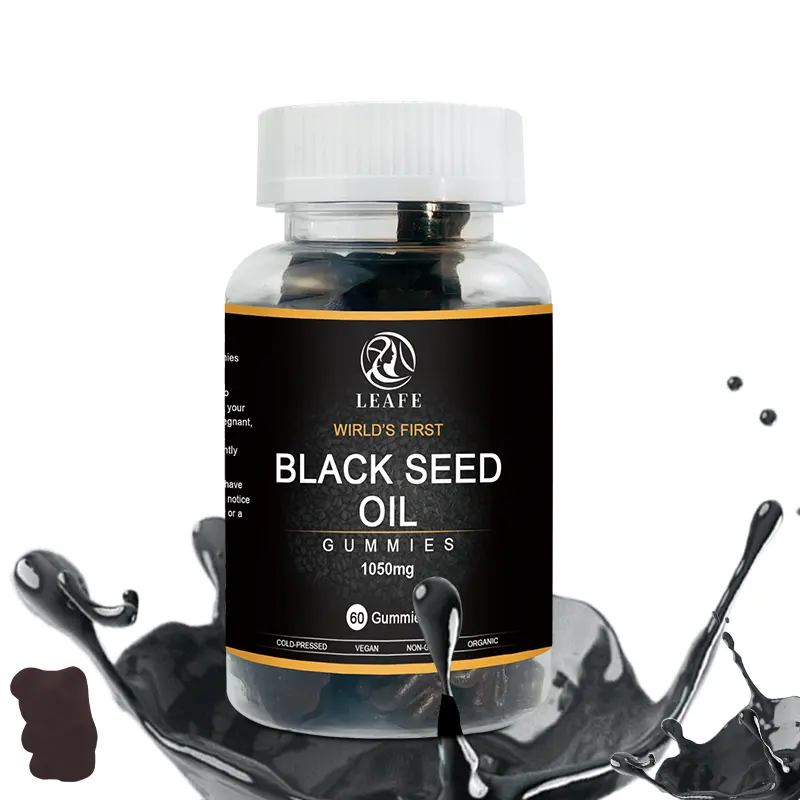 Черная Марка иммунной системы, мармеладное масло холодного отжима, веганское семя, Nigella Sativa Oil Gummies, добавка для антиоксиданта