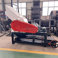 Concasseur de déchets de construction (briques, pierres, verre, charbon) à moteur AC, machine à fabriquer du sable à marteaux contrôlée par PLC, capacité max. 6t/h