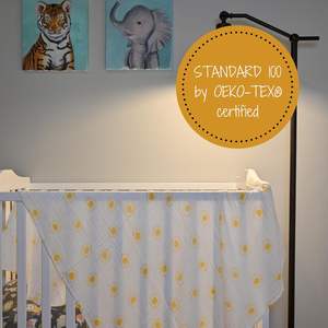 Couverture <span class=keywords><strong>en</strong></span> mousseline de coton à 2 couches de haute qualité et bon marché, motif soleil, antibactérienne, couvertures pour bébés <span class=keywords><strong>en</strong></span> coton - Product Image 4