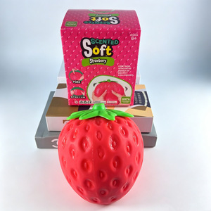 Juguete de Plátano Gigante Blandito Directo de Fábrica, Juguetes de Fresa para Apretar, Juguete Antiestrés de Maíz Gigante, Queso y Uva para Aliviar el Estrés - Product Image 3