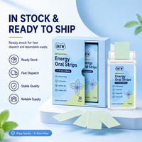 Bandes orales énergétiques OKTW avec caféine, vitamines B6 et B12 favorisant la tranquillité et la concentration – Bandes orales nutritionnelles en stock