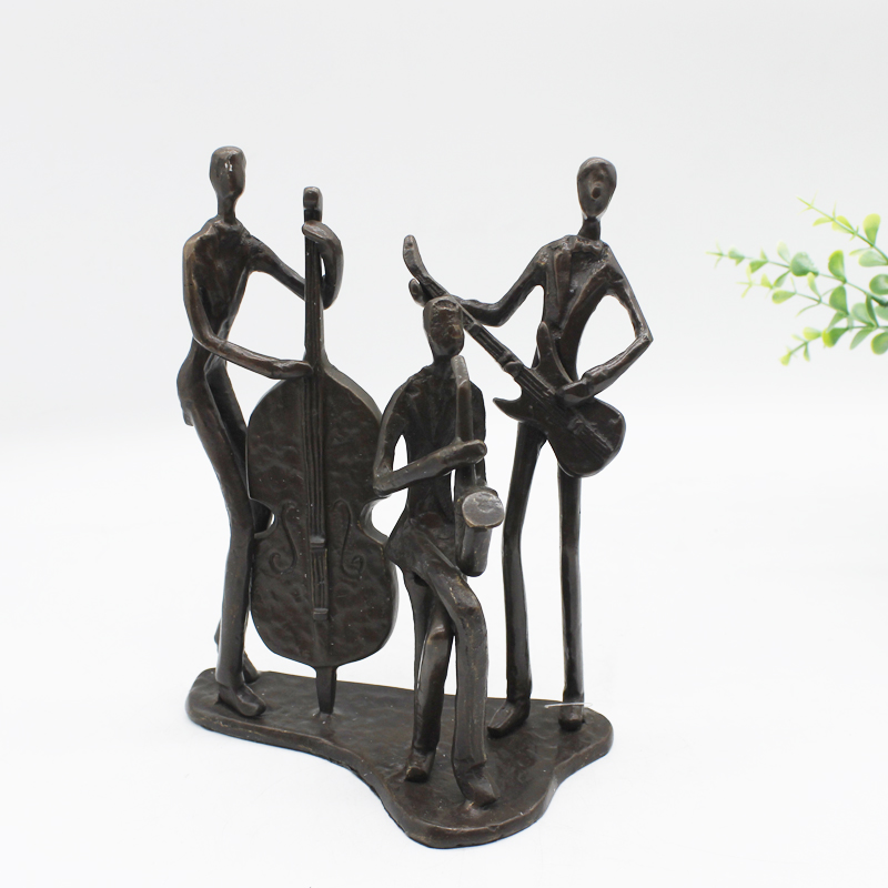 Европейские маленькие абстрактные металлические художественные бронзовые скульптуры из чугуна, скульптуры, Декор для дома, аксессуары, креативные подарки