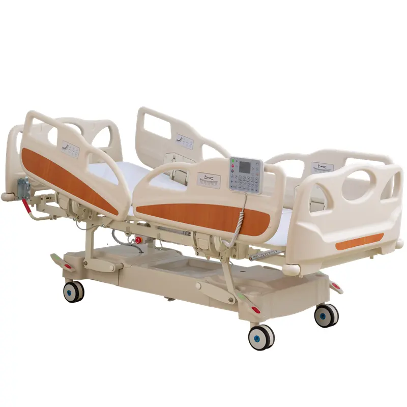 Больничное оборудование, усовершенствованная многофункциональная электрическая Больничная кровать ICU со шкалой веса