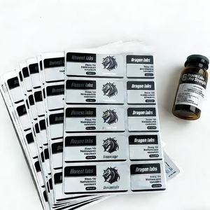 สติกเกอร์กันน้ำแบบโฮโลแกรม BOPP สำหรับติดฉลากโลโก้แบบกำหนดเอง สำหรับขวดเพปไทด์ขนาด 3 มล. 5 มล. 10 มล. และสำหรับติดขนตาปลอม - Product Image 4